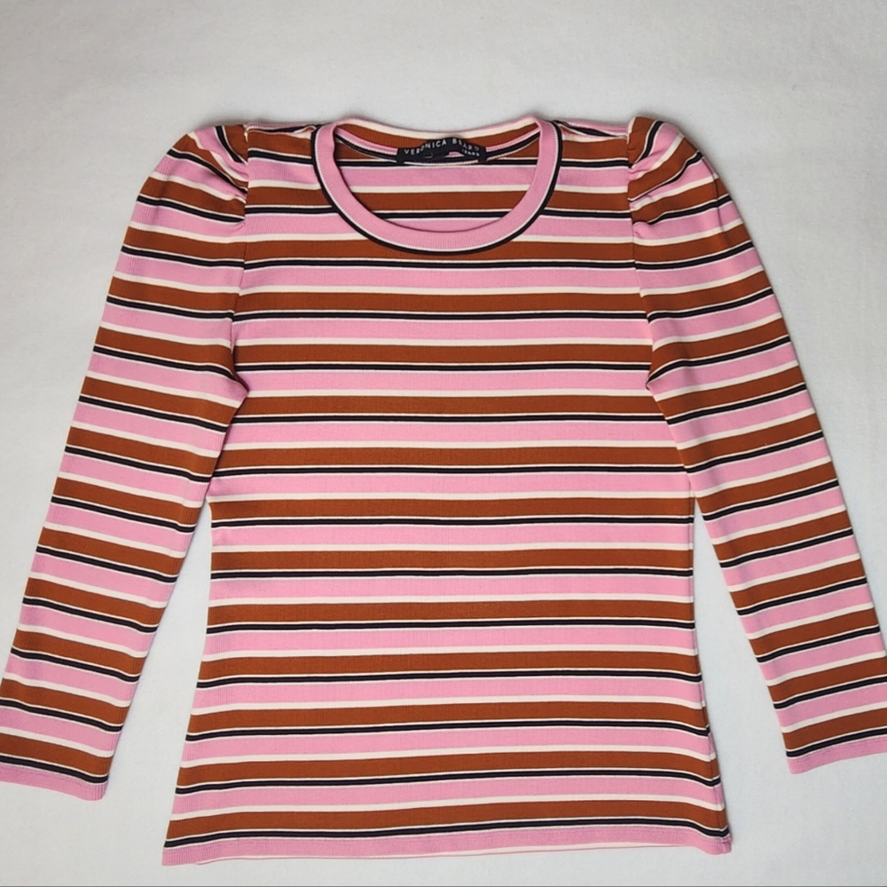 Veronica Beard Striped Women's Top - Picture 2 of 8